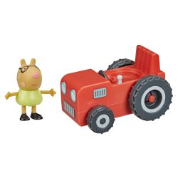 PEPPA PIG - PETIT TRACTEUR AVEC UNE FIGURINE DE PEDRO PONY DE 7,5 CM